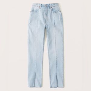Abercrombie 90s straight ultra high rise curve love jeans